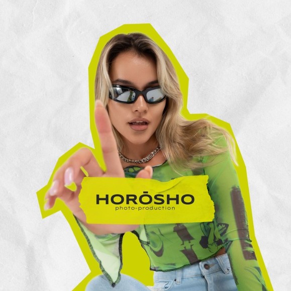 Логотип HOROSHO photo production Студия сборных съемок в Москве