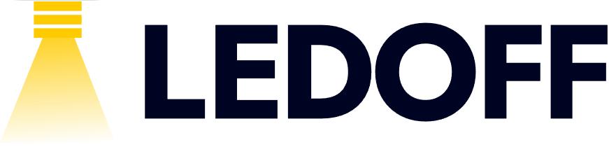 Логотип Компания «LEDOFF» производство светодиодного освещения
