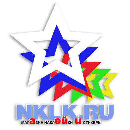 Логотип Магазин наклеек NKLK.RU